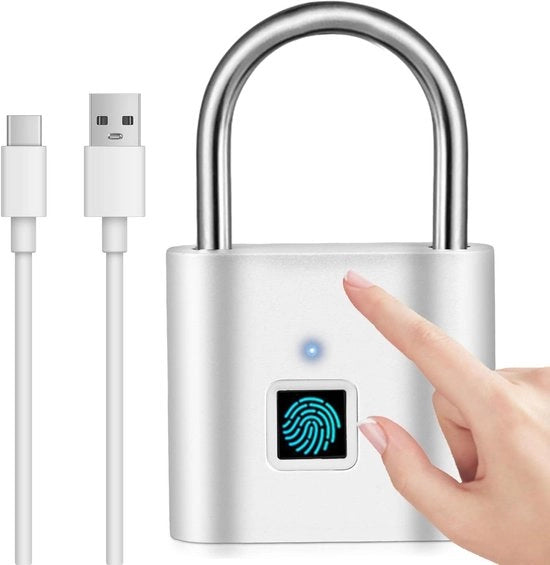 Vitale Serratura Plus - Blocco Valsacro con Ricarica USB e Protezione Idrofila - Serratura Senza Chiave per Ufficio e Palestra - Adatta anche per Bagagli e Giardino - Colore Argento - Robusta e Affidabile - Facile da Utilizzare.
