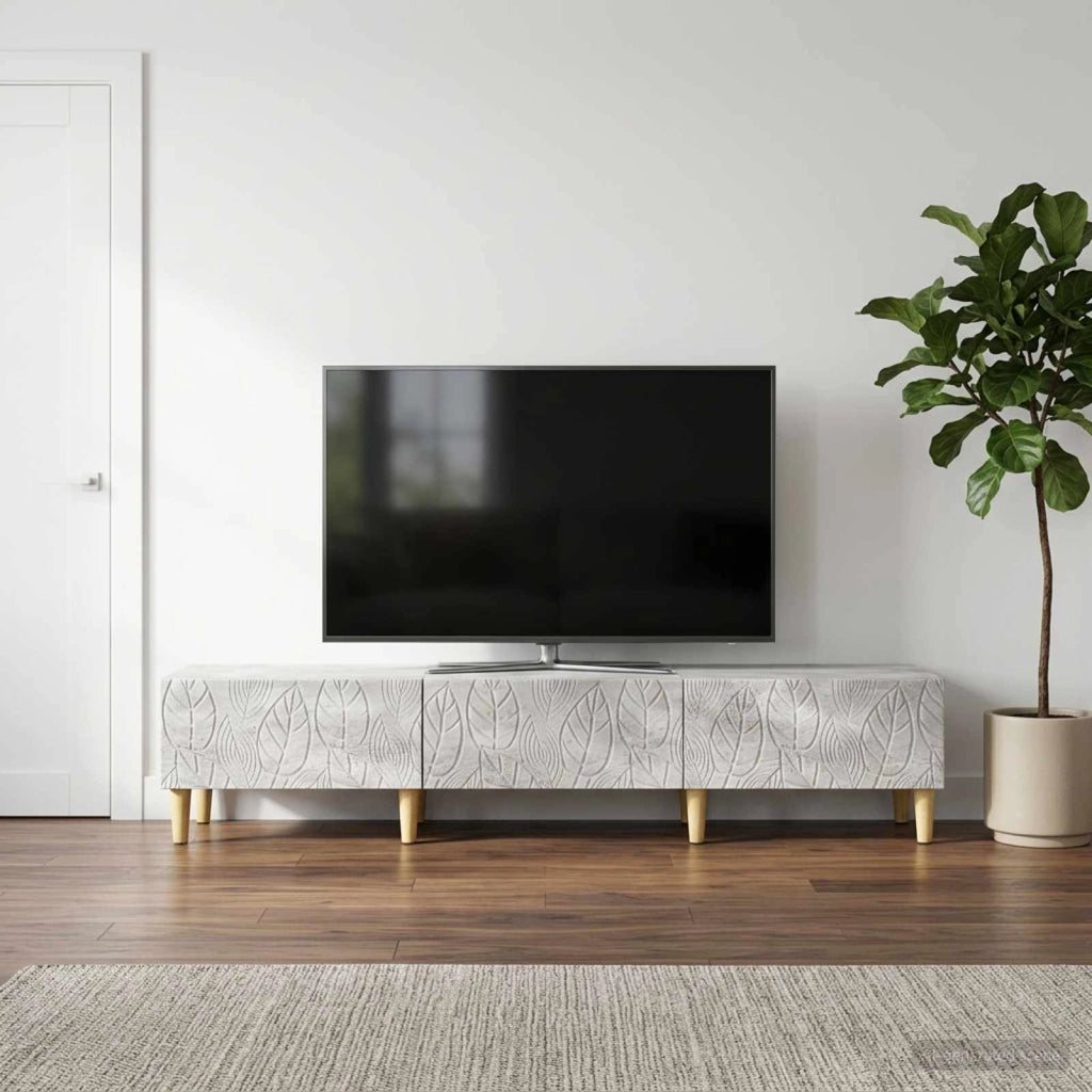 Mobile TV 147 x 34,5 x 30 cm Grigio Cemento 895168