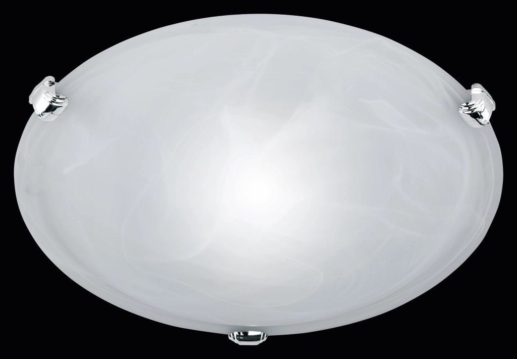 Plafoniera da Interno  E27 in Metallo Nickel Opaco