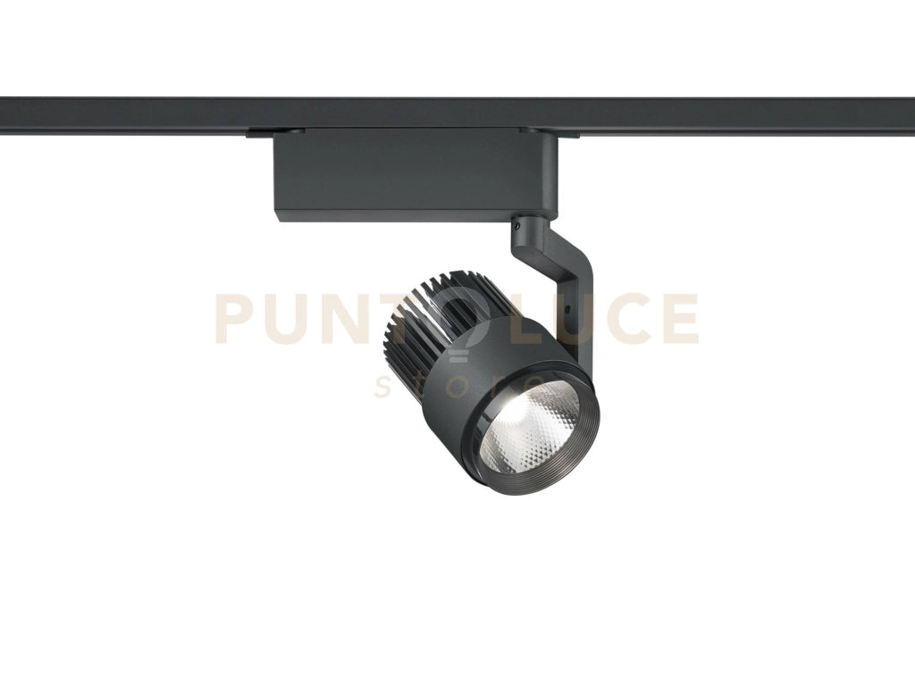 DUOLINE RADIATOR SPOT LED 15W 1270lm, 2300+3000+4000K ORIENTABILE METALLO NERO H. 23CM DIMMERABILE