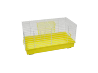 Gabbia roditori 2 dimensioni Ropet senza accessori fondo giallo - cm 65x35x31h