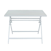 Tavolo da esterno pieghevole DIONISO, in alluminio, 100x70 cm - Tavolo Da Esterno Pieghevole Dioniso, In Alluminio, 100x70 Cm Colore Bianco