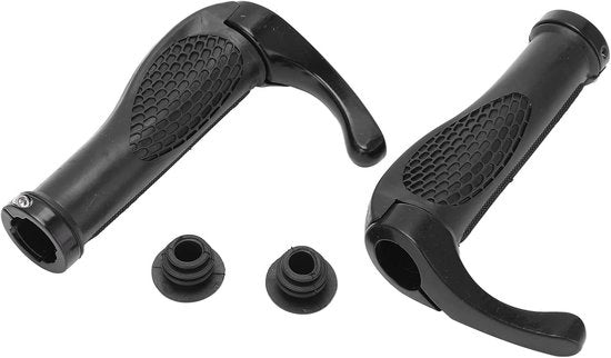 Manubri da bicicletta antiscivolo - Disegno ergonomico - Resistenti allo shock - Pomo di gomma flessibile - Adattabile per manubri da 22,2 mm - Manubri da bicicletta con impugnatura comoda - Manubri da bicicletta per mano