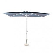 Ombrellone da Giardino 2x3 m Palo Ø48 mm Poly Eco in Acciaio Telo Grigio