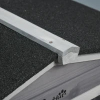 Conigliera a 2 Livelli con Rete Protettiva e Rotelle in Legno e Metallo, 157.4x53x99.5 cm, Grigio