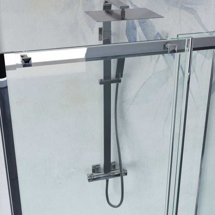 Box Doccia Anta Scorrevole Cristallo 8 mm Trasparente - Target - Misura: 150 x h200 cm 