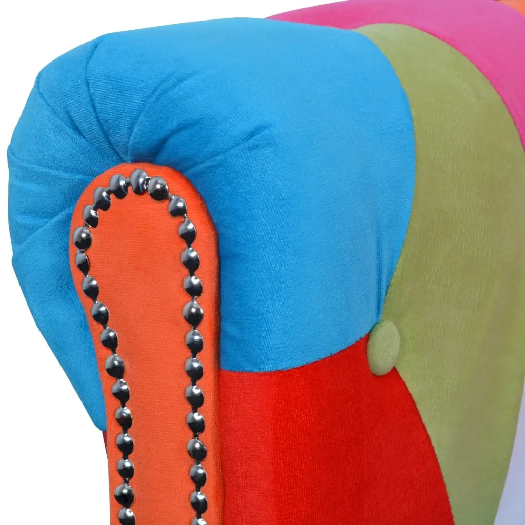 Divano Chesterfield a 2 Posti in Tessuto 243180