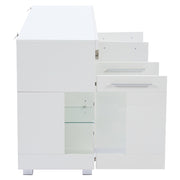 Mobile-Xylo-140x40x70cm 3 scomparti illuminazione LED bianco