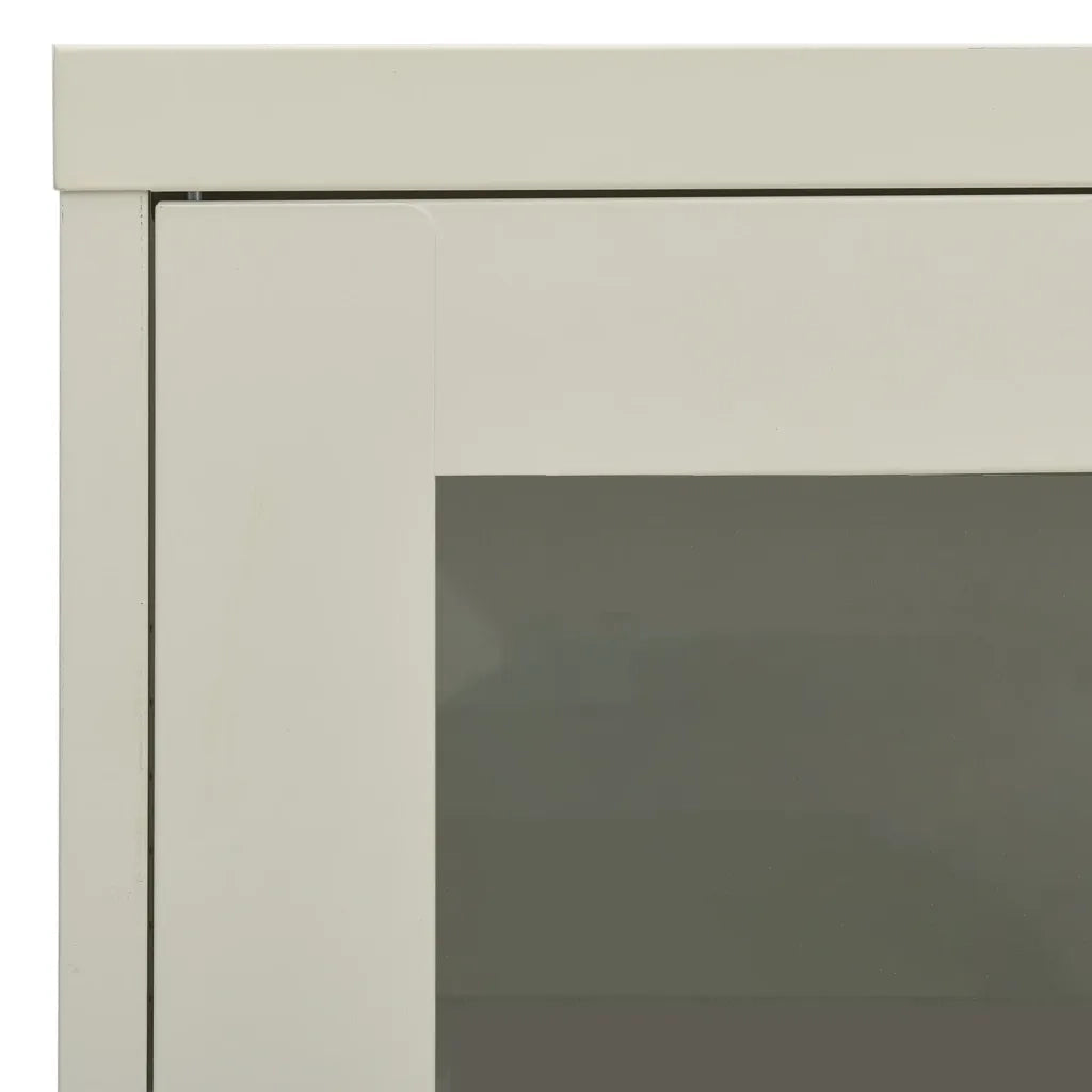 Armadio per Ufficio Grigio Chiaro 90x40x70 cm in Acciaio 335927