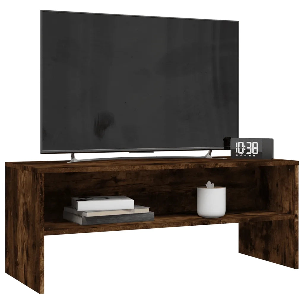 Mobile TV | Armadietto TV | Mobile Porta TV Rovere Fumo 100x40x40 cm in Legno Multistrato