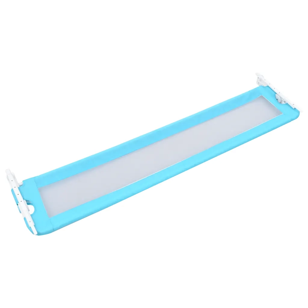 Sponde Letto di Sicurezza per Bambini Blu 180x42cm Poliestere