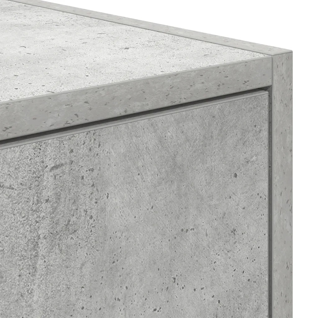 Mobile per TV Grigio Cemento 80x31x25,5 cm Legno Multistrato