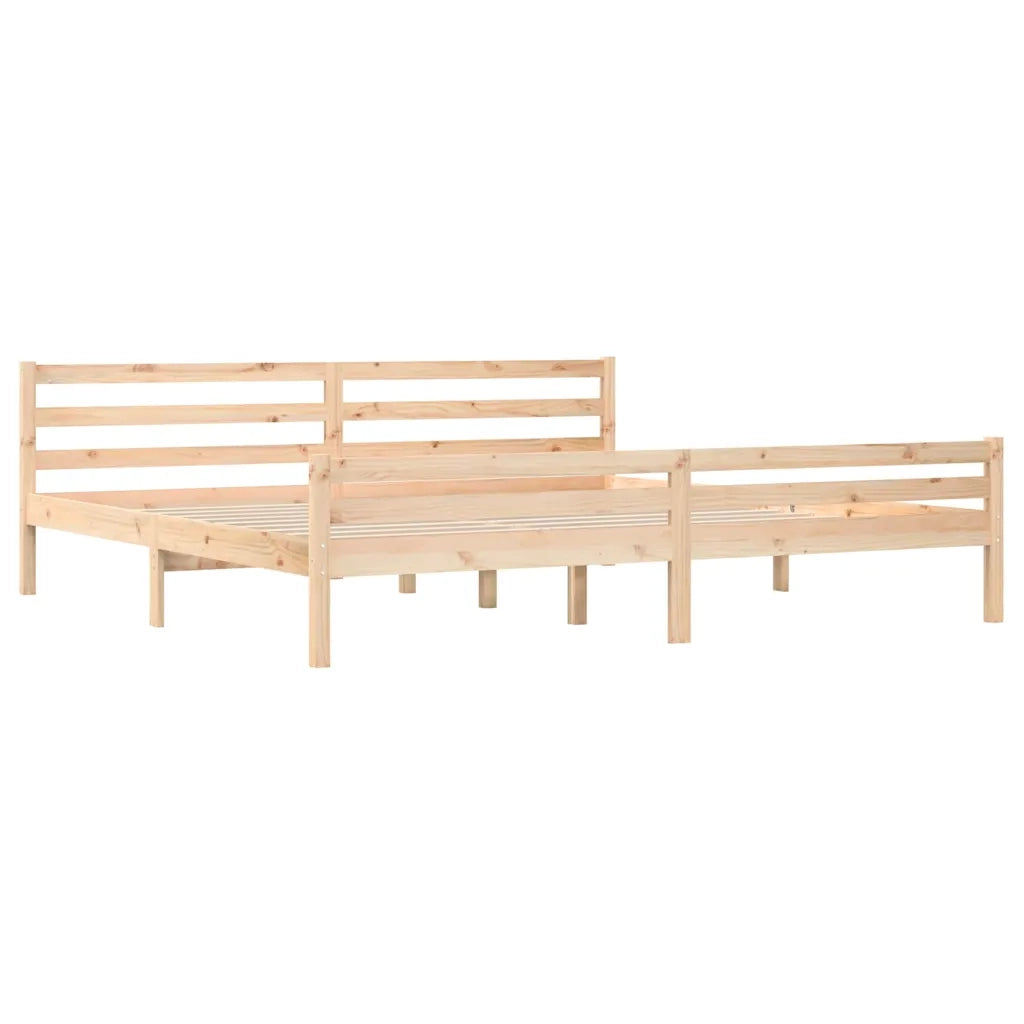 Giroletto senza Materasso in Legno Massello 200x200 cm 814839