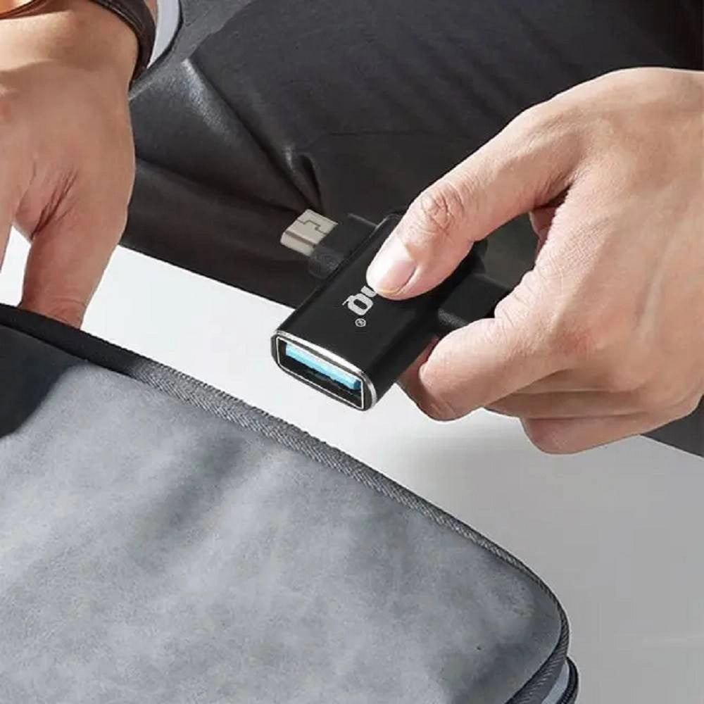 Trade Shop - Adattatore Otg Da Usb-c Micro-usb Lightning Verso Usb 3.0 Femmina 3 In 1 Otqu930 -