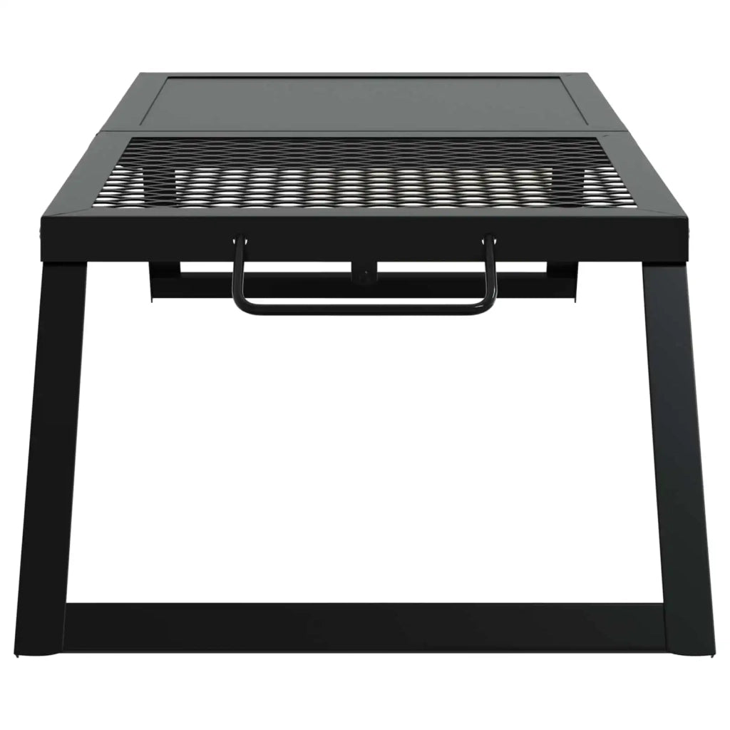 Griglia da Campeggio Pieghevole Nero 31,5 x 26,5 x 4 cm