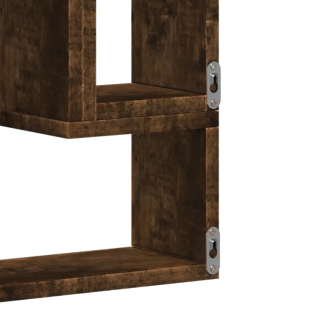 Mensola a Muro | Mensola a parete Rovere Fumo 96x12x64 cm in Legno Multistrato