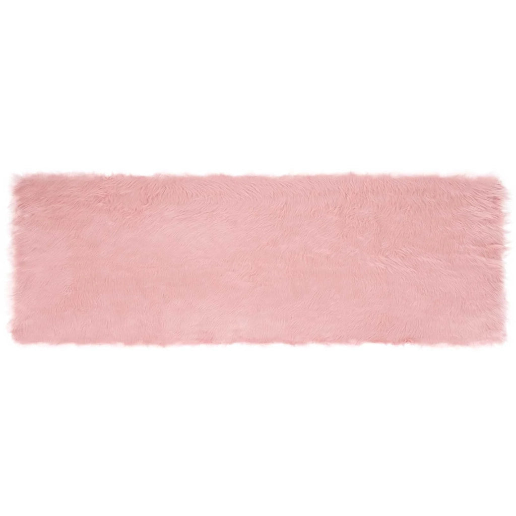 Tappeto in finta TAFALLA Rosa 80 x 250 cm Poliestere 42021546