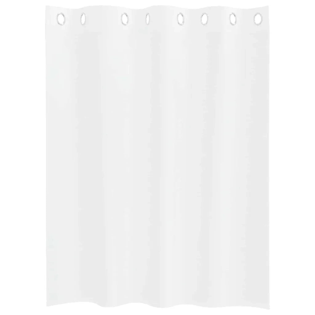 vidaXL Tende con tende 2 pcs Bianco Poliestere