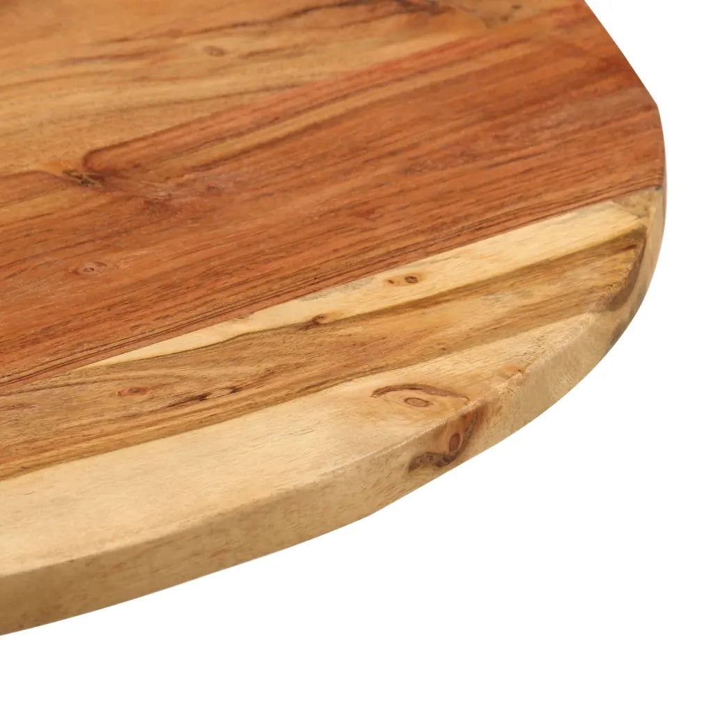 Tavolino 60x(42-62) cm in Legno Massello di Acacia e Ghisa 338453