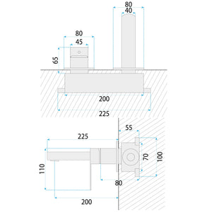 Rubinetto Da Parete Rea Rea Arlo Brush Nickel