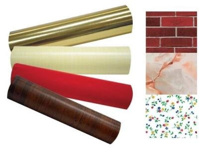 PLASTICA ADESIVA LARGHEZZA CM. 45 LUNGHEZZA MT. 20 DIVERSE FANTASIE ADESIVI