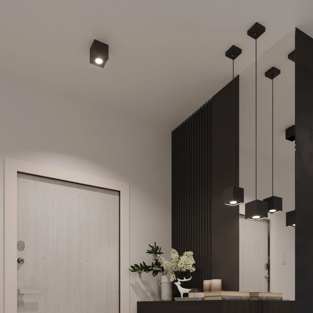 Spot da soffitto Pure Lume Tetris 2 luci GU10 nero PU.0063