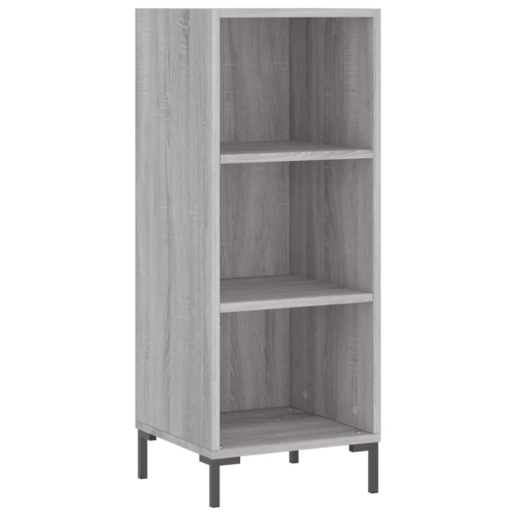 Credenza-Buffet-Armadio da cucina Grigio Sonoma 34,5x34x180 cm in Legno Multistrato 327237