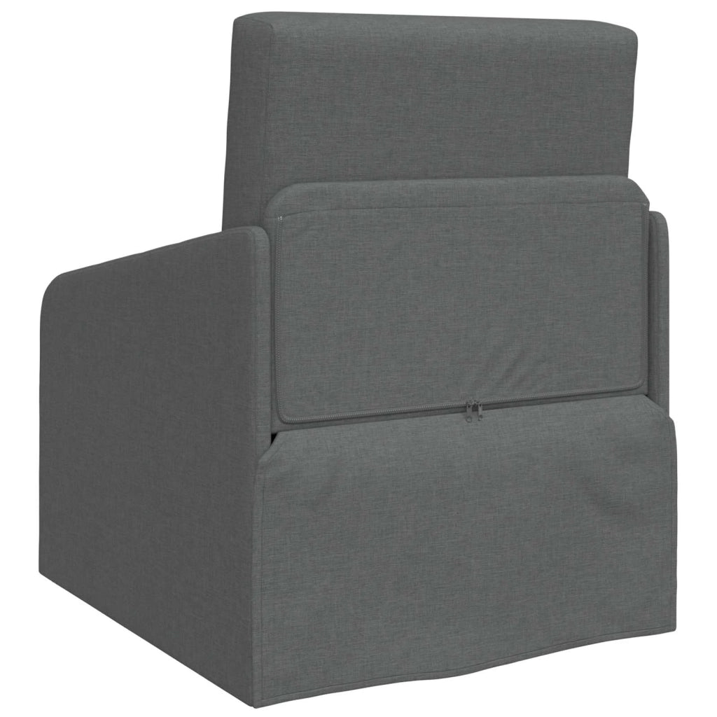 Divano letto | Sof¨¤ letto | Letto singolo Grigio scuro 65 x 80 x 83 cm Tessuto