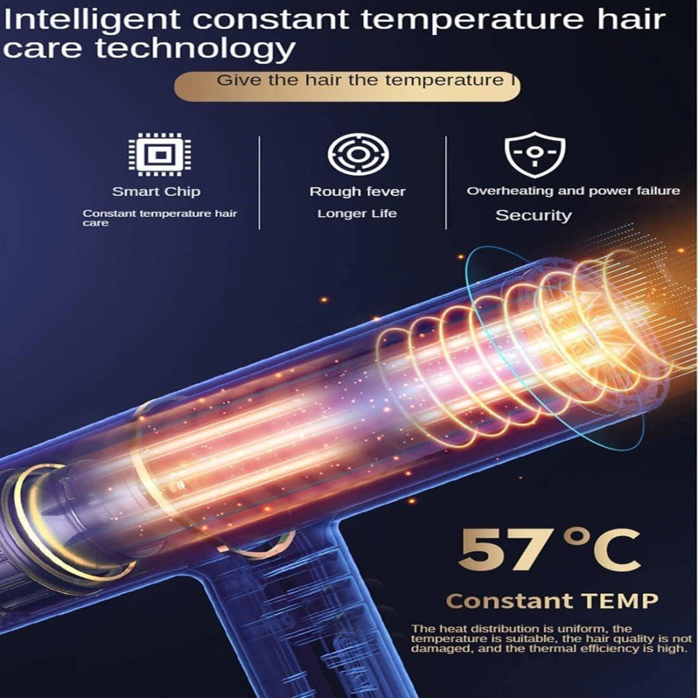 Trade Shop - Asciugacapelli Phon Per Capelli Hair Dryer Iron Supersonic Asciuga Potente 1000w -