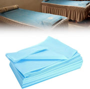 Prodotti per pulizia e disinfezione del letto - 10 pezzi di tessuto per massaggi per saloni di bellezza - lenzuola di cotone medico - colore blu.