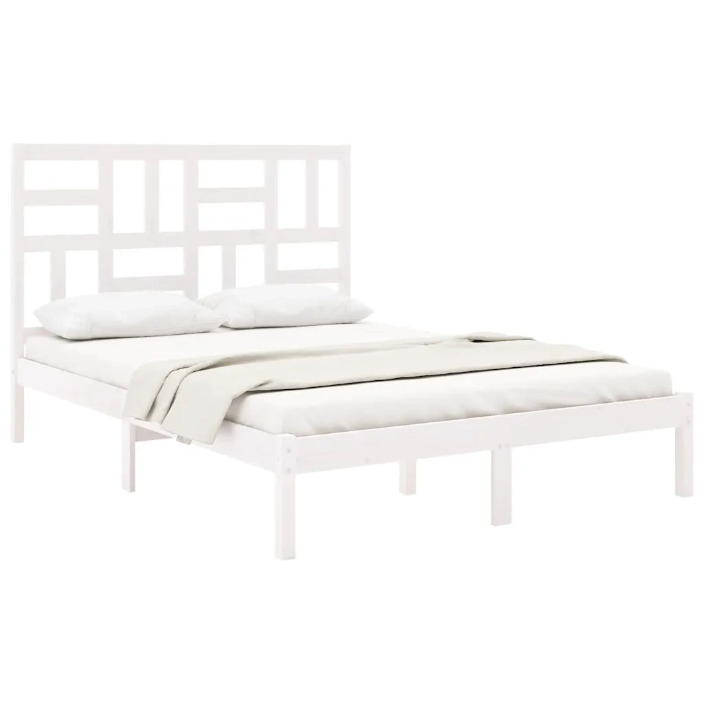 Giroletto Bianco in Legno Massello 140x200 cm 3105951