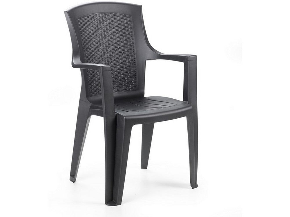 sedia eden cm. 55x60x91 h col. antracite cod:ferx.vit49004