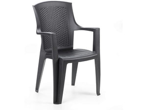 sedia eden cm. 55x60x91 h col. antracite cod:ferx.vit49004