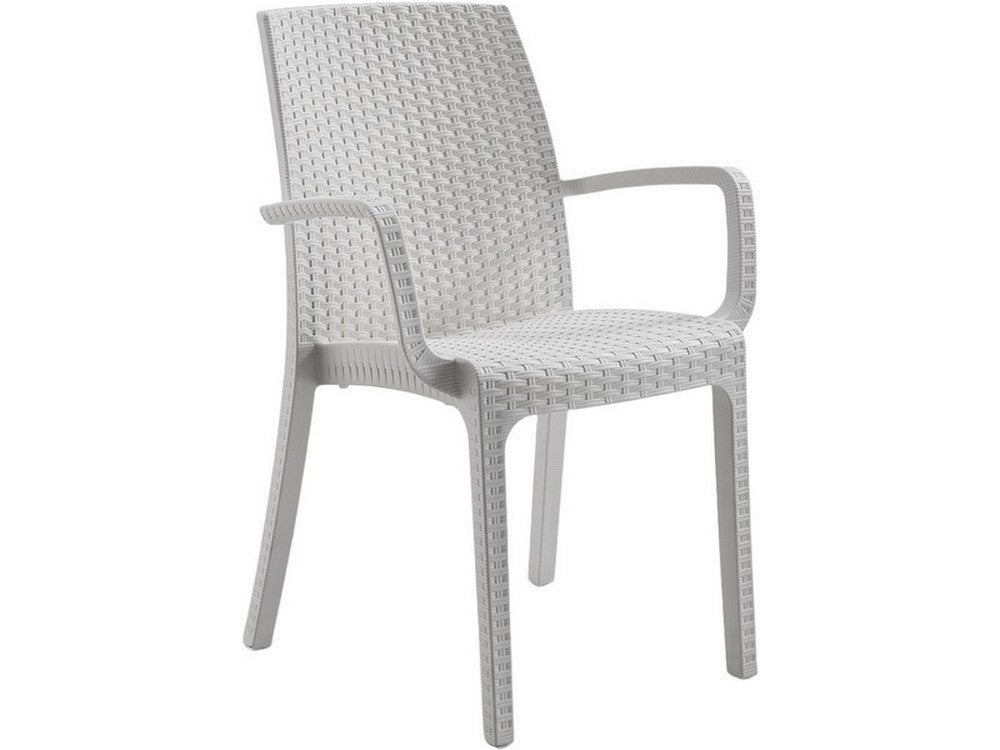 sedia indiana cm. 59x57x86 h col. bianco cod:ferx.vit52726