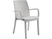 sedia indiana cm. 59x57x86 h col. bianco cod:ferx.vit52726