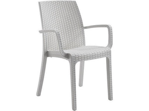 sedia indiana cm. 59x57x86 h col. bianco cod:ferx.vit52726