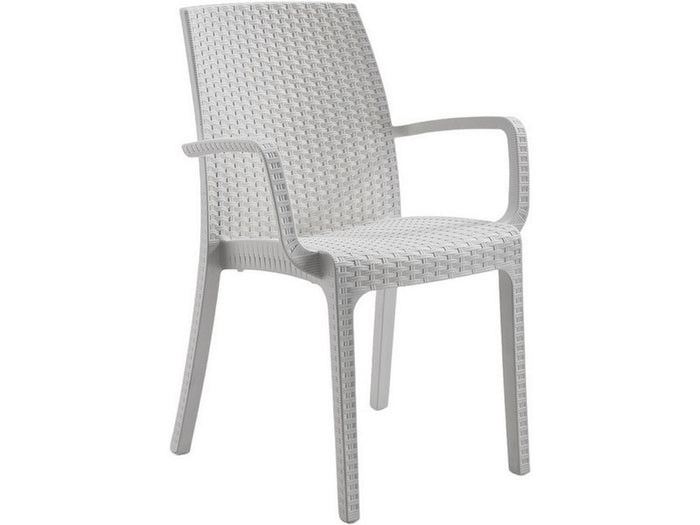 sedia indiana cm. 59x57x86 h col. bianco cod:ferx.vit52726