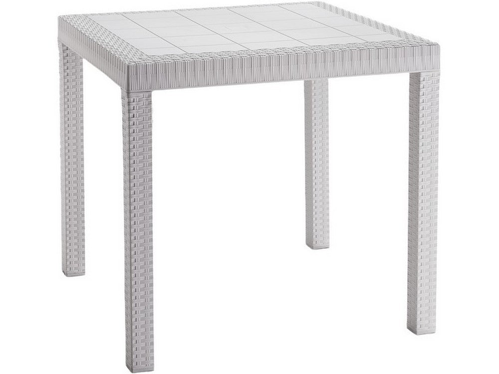 tavolo dallas cm. 80x80x74 h col. bianco cod:ferx.vit52722