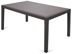 tavolo prince cm. 150x90x72 h col. testa di moro cod:ferx.vit35562