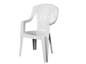 sedia tropea cm. 56x58x90 h col. bianco cod:ferx.vit37046