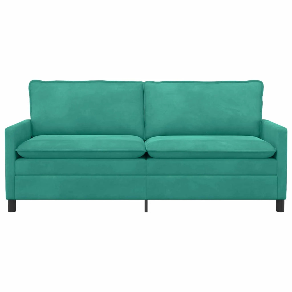 Divano Turchese 196 x 81 x 87,5 cm Velluto