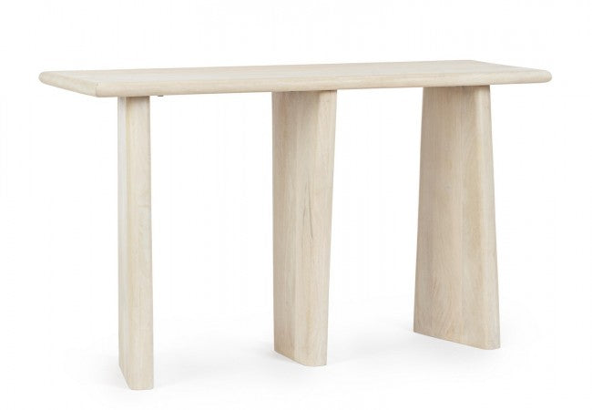 Consolle Legno Marrone Moderno da Interno 130x40 - ELIJAH