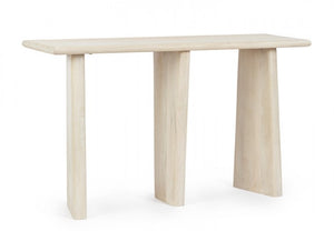 Consolle Legno Marrone Moderno da Interno 130x40 - ELIJAH