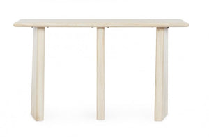 Consolle Legno Marrone Moderno da Interno 130x40 - ELIJAH