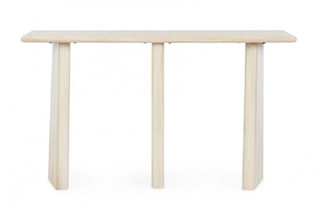 Consolle Legno Marrone Moderno da Interno 130x40 - ELIJAH