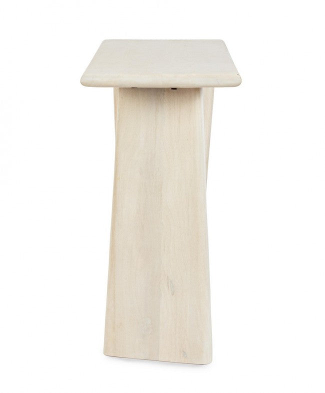 Consolle Legno Marrone Moderno da Interno 130x40 - ELIJAH