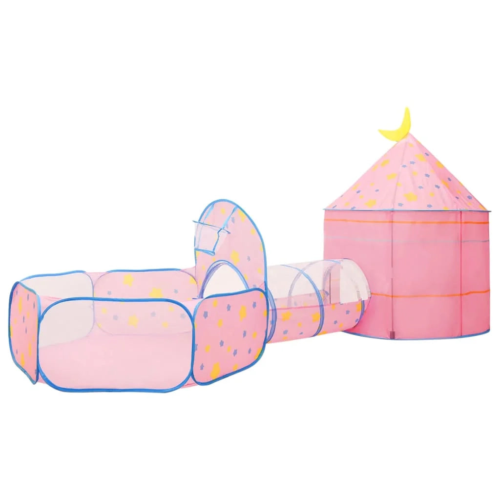 Tenda da gioco per bambini con 250 palline 301 x 120 x 128 cm rosa 02_0005147