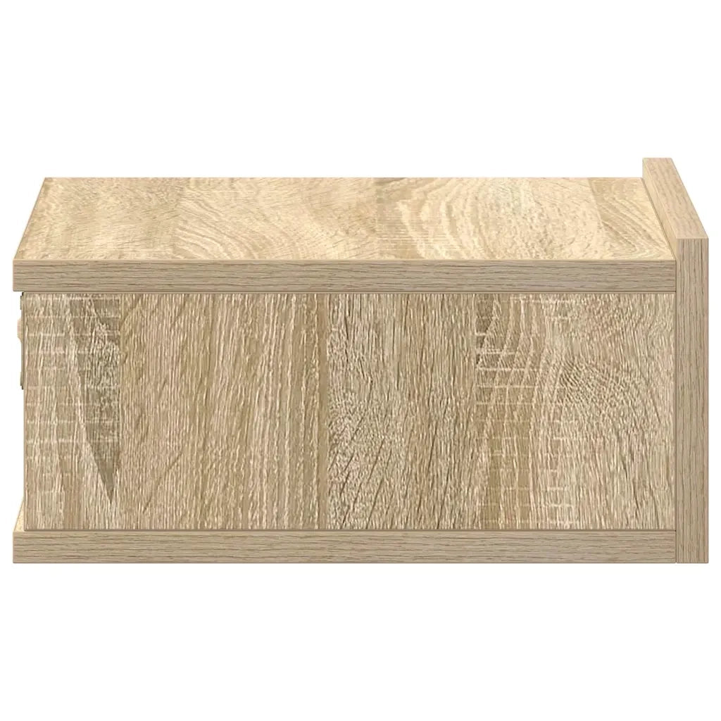 Comodino Pensile Rovere Sonoma 40x30x15 cm Truciolato cod mxl 51761