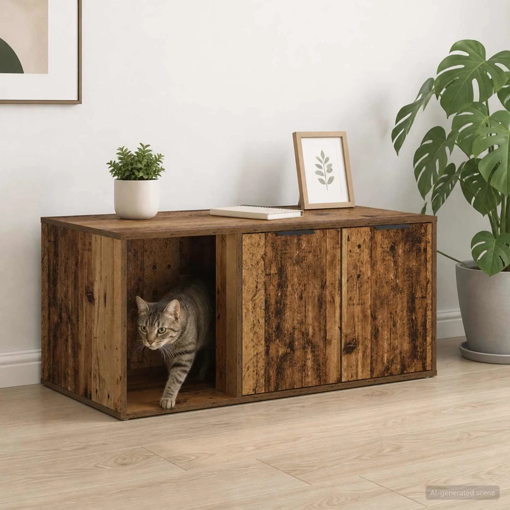 Mobile per gatti Legno antico 100 x 49 x 45 cm 8014757