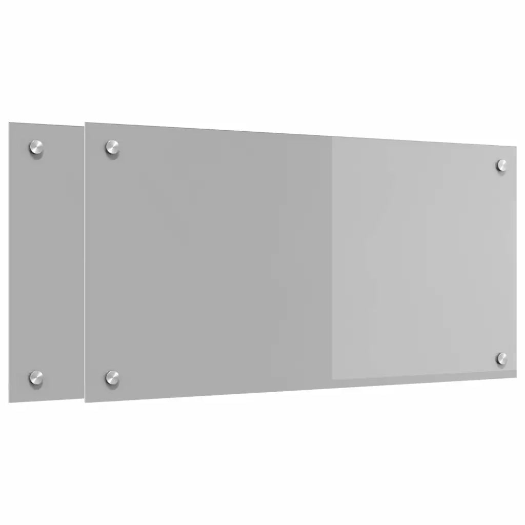 Schienale da cucina 2 pcs Grigio chiaro 80 x 40 cm